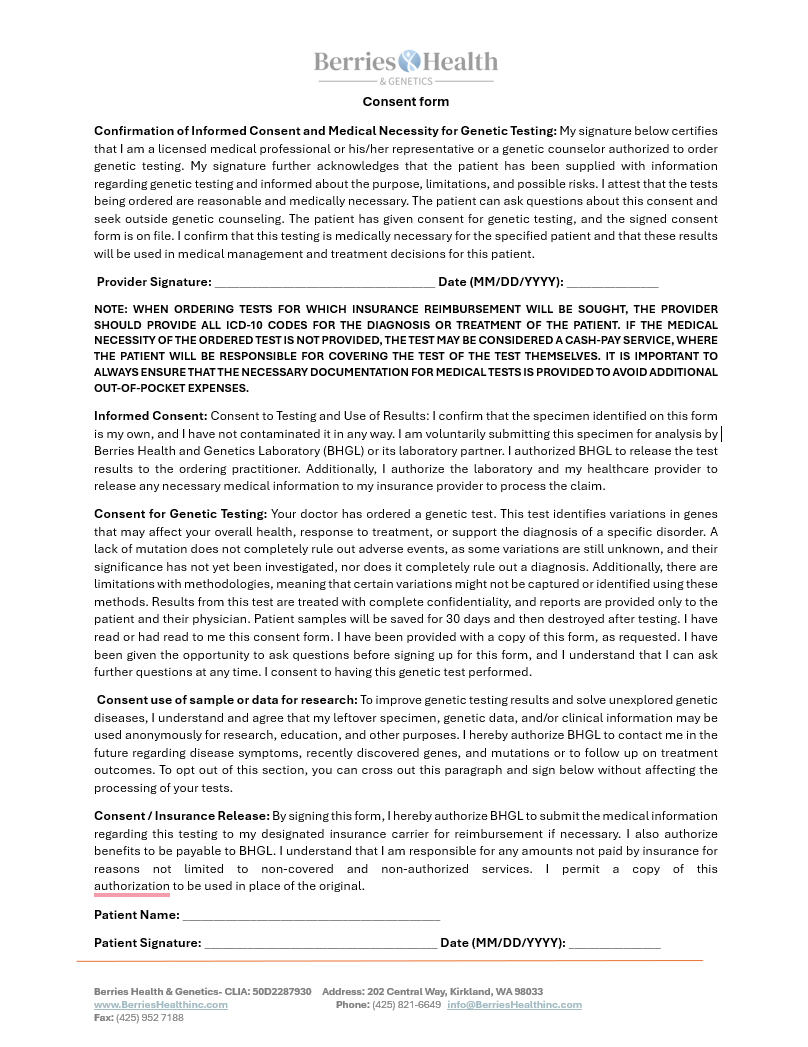 berries health consent form